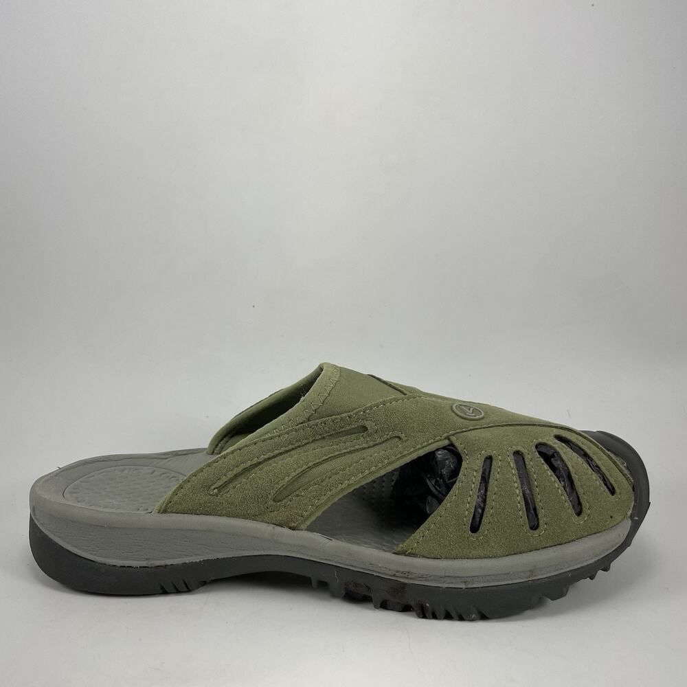 Keen Rose Slide Sandals Womens Size 9 Olive Green Closed Toe Slip On Mules